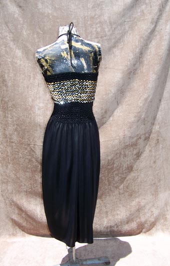 vintage 60s metallic tube dress