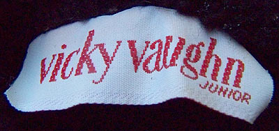 vintage Vicky Vaughn label