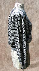 contrast/neutrals vintage 70s decorative grey black sweater