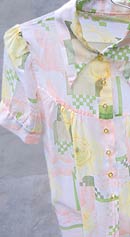 mod maternity vintage 60s rosemarys baby chiffon top