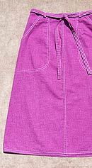vintage 70s purple wrap skirt
