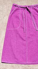 dye-happy vintage 70s purple wrap skirt