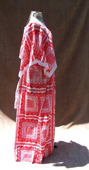 vintage bohemian capelet dress