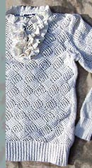 ruffle, ruffle vintage 70s peek-a-boo sweater