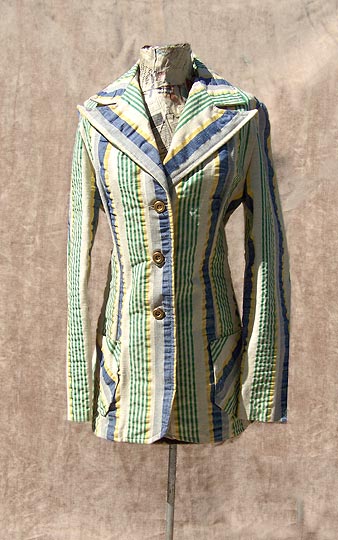 vintage 60s 70s mod stripe jacket