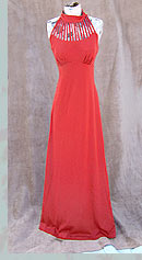 roped up vintage 70s disco dress