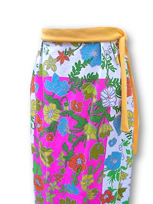 maxi floral skirt
