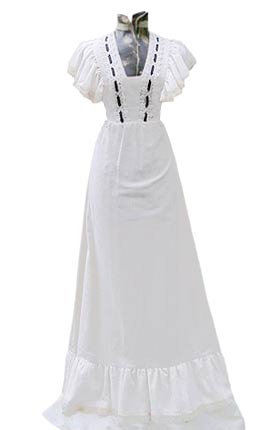 vintage white gown