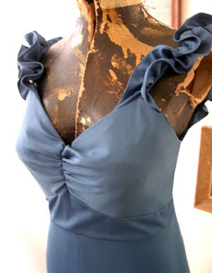 blue maxi dress