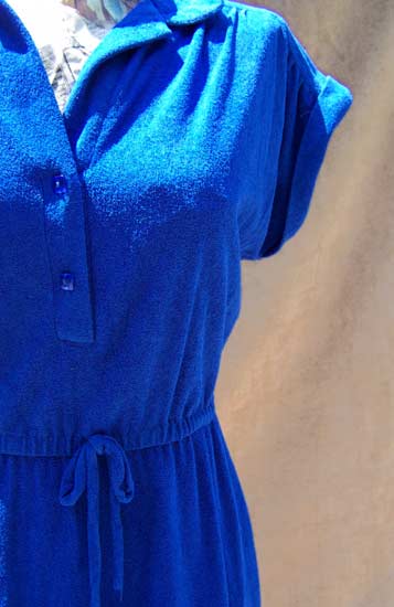 vintage 70s terry dress