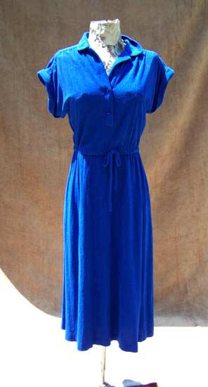 vintage 70s terry dress