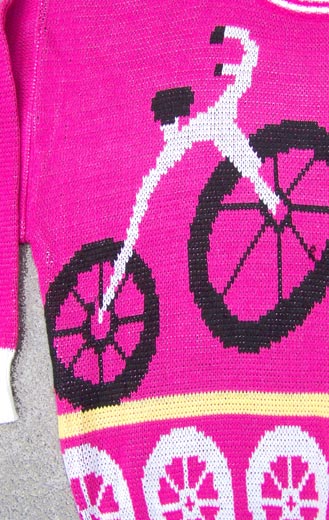 vintage 80s bicycle slouch sweater