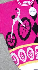 pedal pusher vintage 80s bicycle slouch sweater