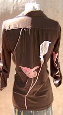 classical lily vintage 70s 80s disco nylon tropical top