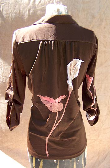 vintage 70s 80s nylon tropical top