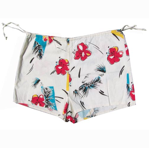 vintage 80s muslin tropical top & shorts