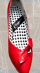 click your heels vintage 80s red Candies heels
