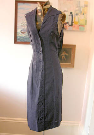 vintage navy slouch  dress