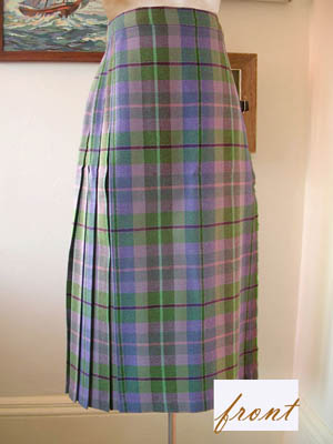 lavendar Scottish kilt