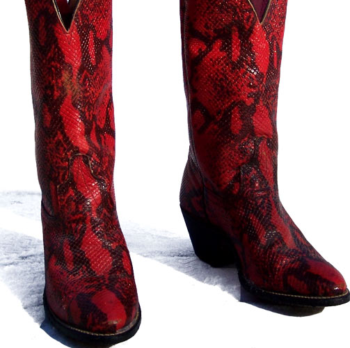 red Laredo cowboy boots