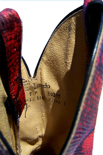 Laredo boots label