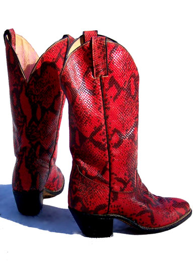 red Laredo western boots