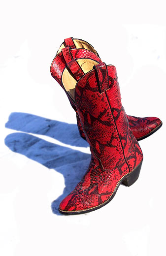 red Laredo cowboy boots