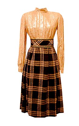 vintage 70s Mollie Parnis dress