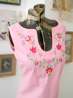 vintage embroidered dress