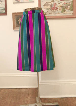 vintage stripe skirt