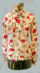 tie-neck middy vintage crepe top