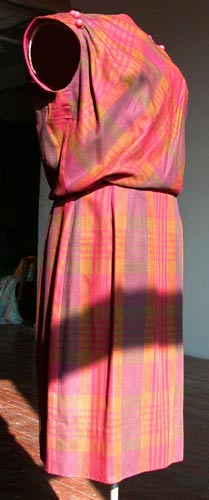 vintage 50s pinup plaid dress
