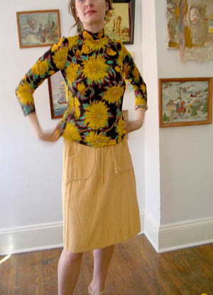 vintage wrap skirt