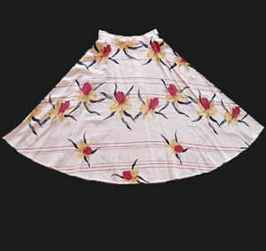 floral circle skirt