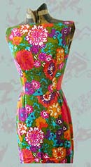 wiggle with a tail vintage floral dress