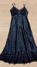 femme noir vintage 40's Barbizon black slip