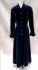 vintage 40s new look velvet coat