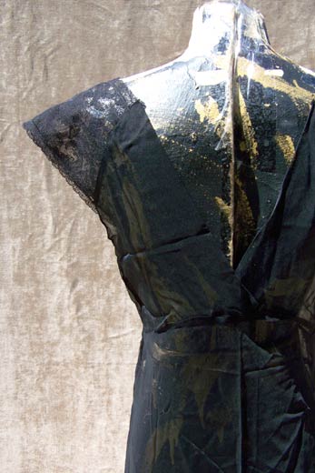 vintage 40s sheer nylon nightgown