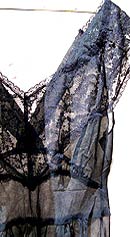 vintage 40s sheer bias nightgown