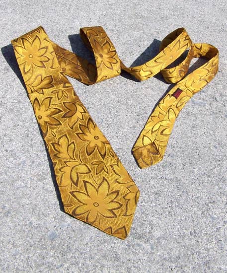 vintage 40s 50s mens damask tie