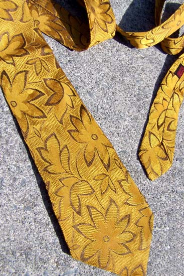 vintage 40s 50s mens damask tie