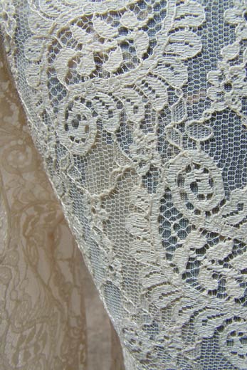 vintage 50s lace peignoir robe