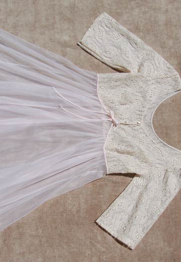 vintage 50s peignoir robe