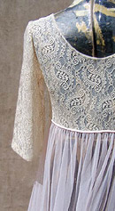 frothy vintage 50s 60s peignoir robe