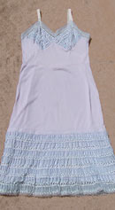 flounced vintage 50s rockabilly decorated slip