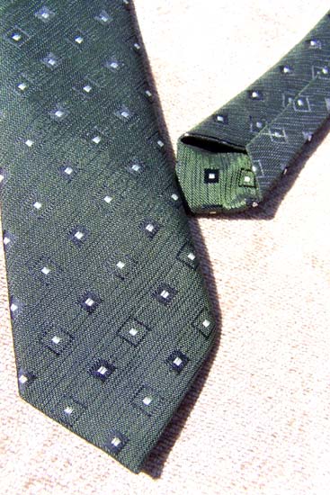 vintage 50s 60s skinny grey tie