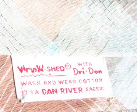 vintage 50s Dan River plaid tie