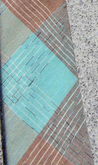 vintage 50s Dan River plaid tie