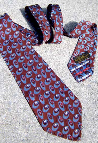 vintage 40s oxblood tie