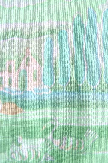 vintage 60s knit jersey landscape top